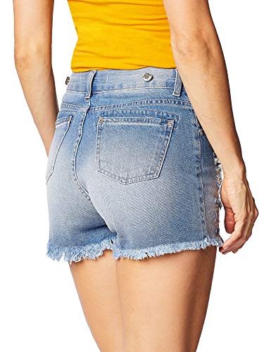 Short-saia Shorts Saia, Zune Denim, Feminino, Indigo, 44