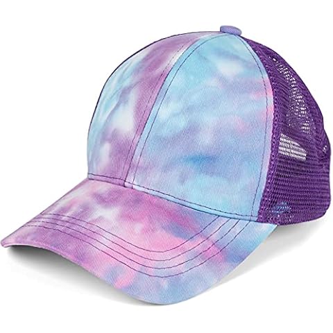 styleBREAKER Gorra de béisbol con Cola de Caballo para señoras en Aspecto de Batik Cover