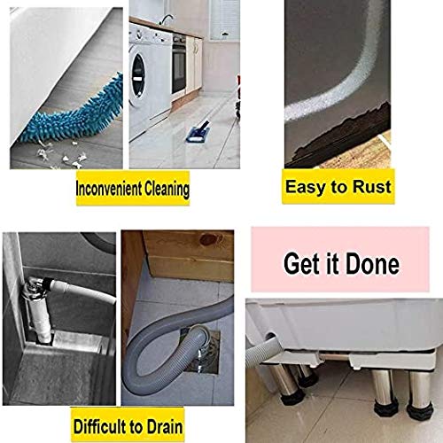 image for ZFGJ Washing Machine Refrigerator Stand Base High Rack Multi-functiona