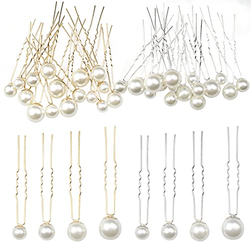 Anglacesmade - Forcine per capelli da sposa, in oro, argento, oro rosa