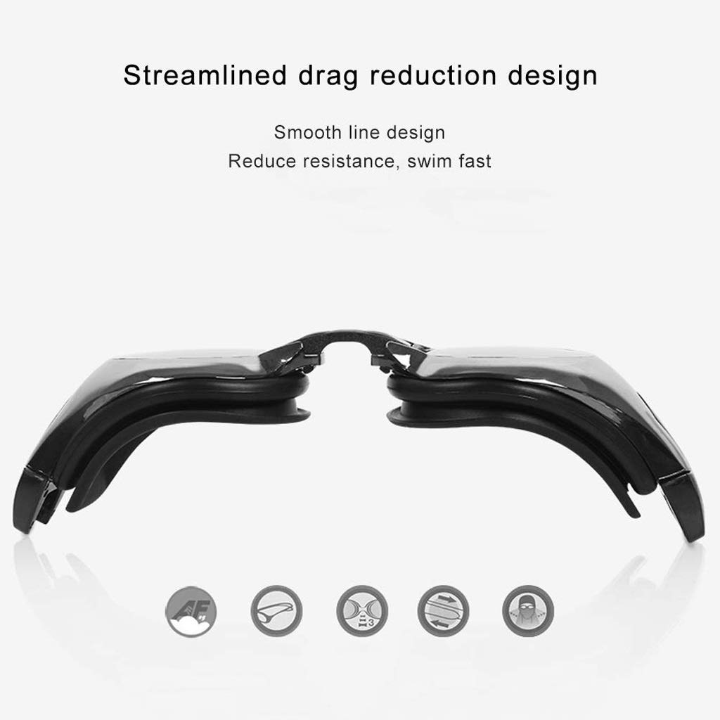 Occhialini da Nuoto con Tecnologia Anti Fog Swim - Ponte nasale per Una vestibilità Perfetta e Perfetta per Uomini, Donne e Bambini(3-Pack)