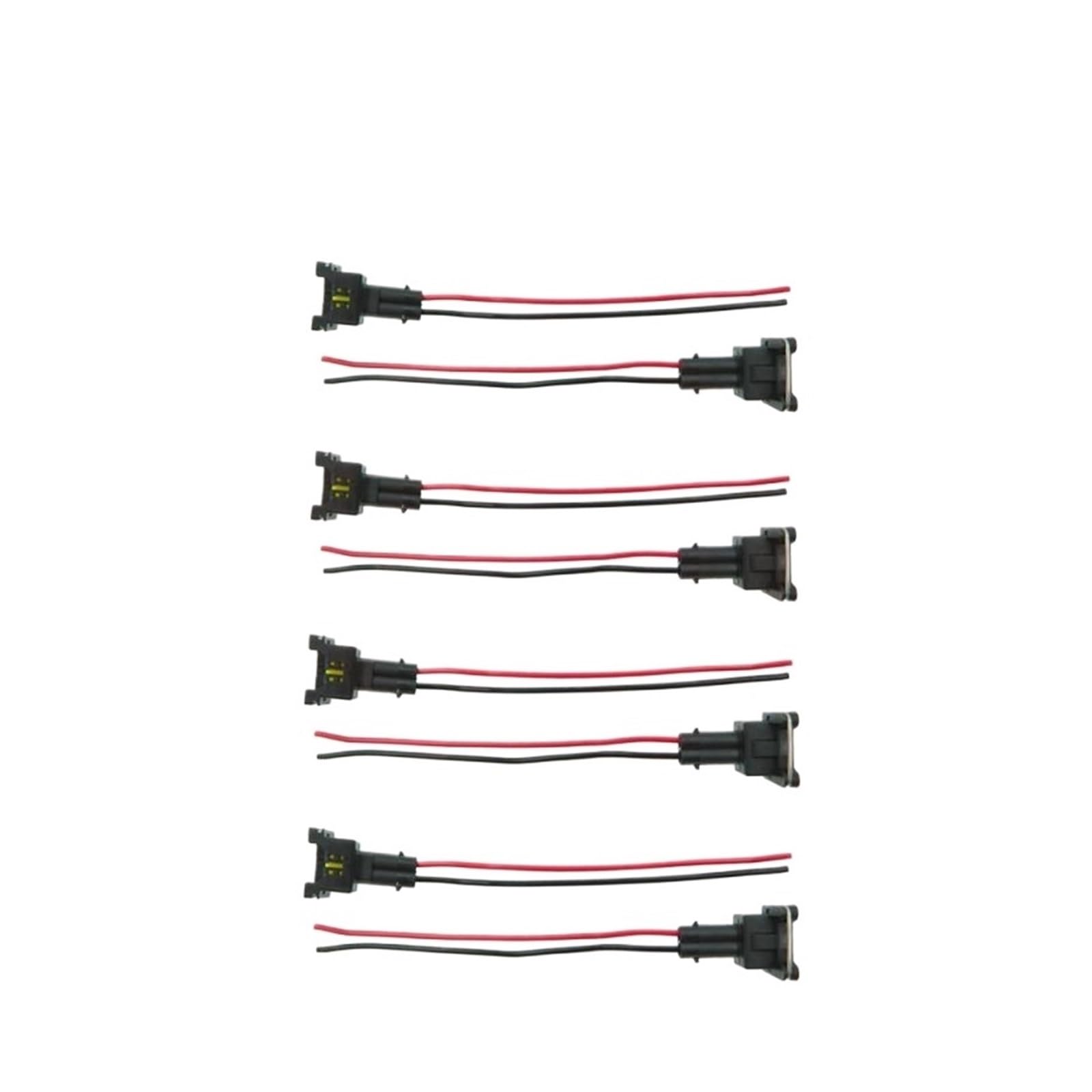 Laiyonggr 8Pcs Set Ev1 Fuel Injector Plugs Connector For Bosch440cc 650Cc 850Cc 1000Cc Fuel Injector With Pin And Wire Fuel Injector Connector Harness(8Pcs)