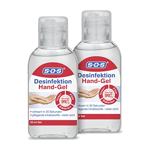 SOS Desinfektion Hand-Gel, 2er Pack (2 x 50 ml)