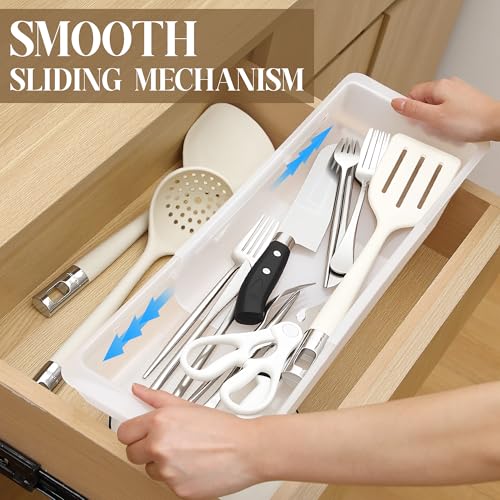 Bacs de rangement profonds de 43,2 cm avec plateau extensible réglable - 5