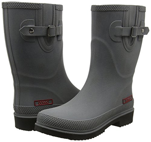 DOGGO Lotte Brushed, Damen Gummistiefel, Grau (Grau), 37 EU (4 UK)