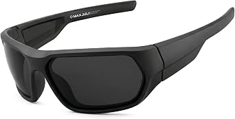 MAXJULI XL Z87 Wrap Around Sports Sunglasses for Big Wide Heads Men TR90 Ultralight UV400 Protection Safety Glasses 8707
