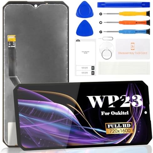 Для Oukitel WP23 РК-дисплей для Oukitel WP23 Pro Заміна сенсорного дигітайзера Ремонтний комплект (чорний, без рамки)