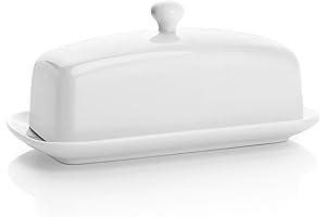 Sweese Butter Dish: An Enchanting Porcelain Keeper for Your Butter