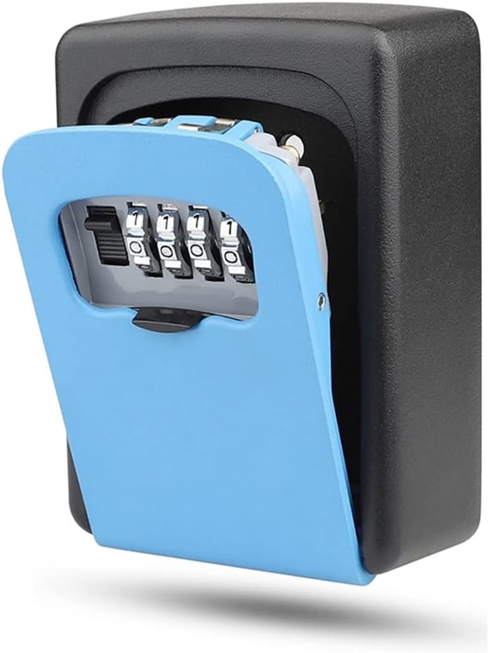 Key Safe Box, Waterproof Outdoor Storage Lock with 4 Digit Combination Code