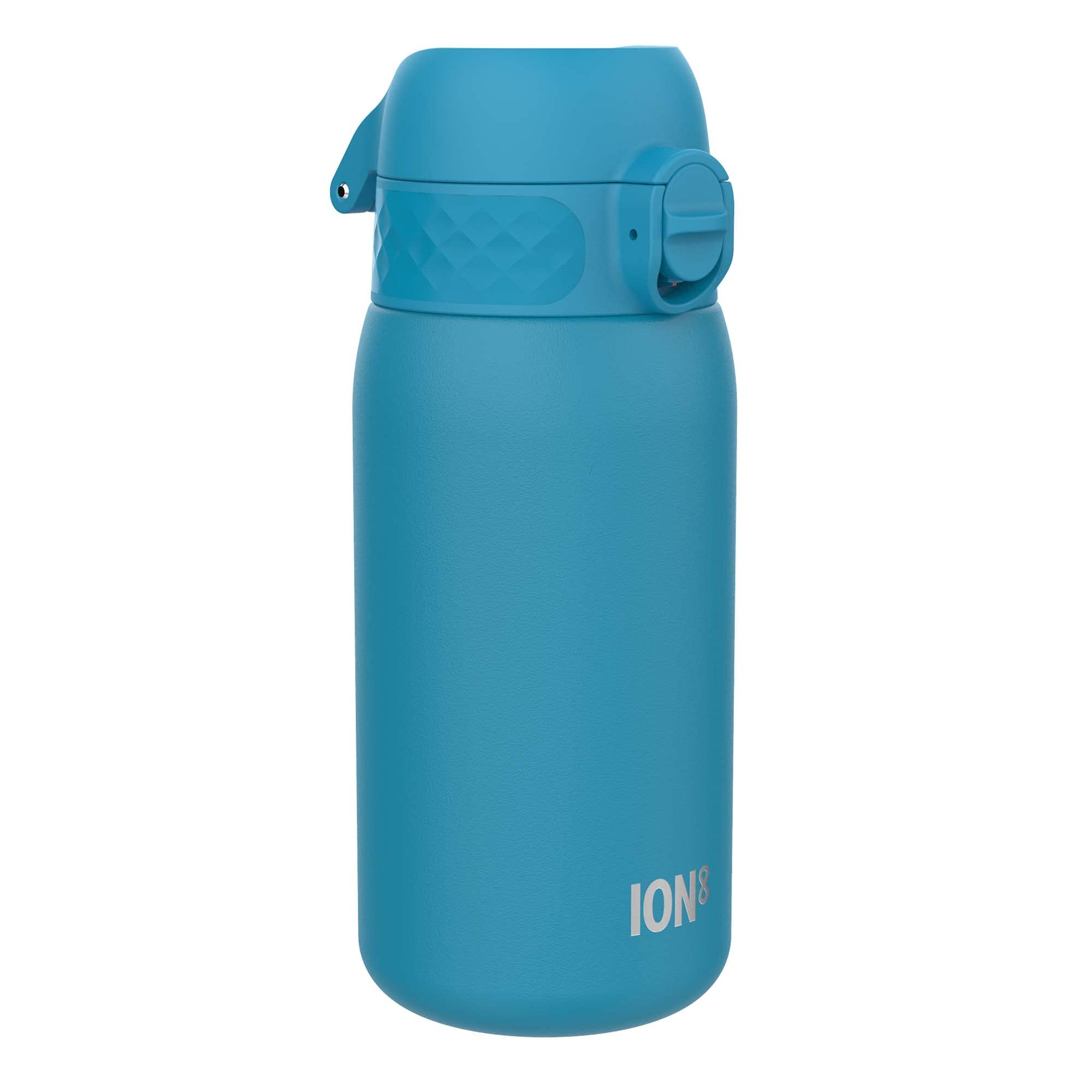 Ion8 Leak Proof Kids Water Bottle, Stainless Steel, Blue, 400ml (13oz)