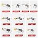 GAGIRA 40PCS Carbon Brushes for Electric Motor, 10 Different Sizes Motor Brush Replacement Repair Tool Assortment Set