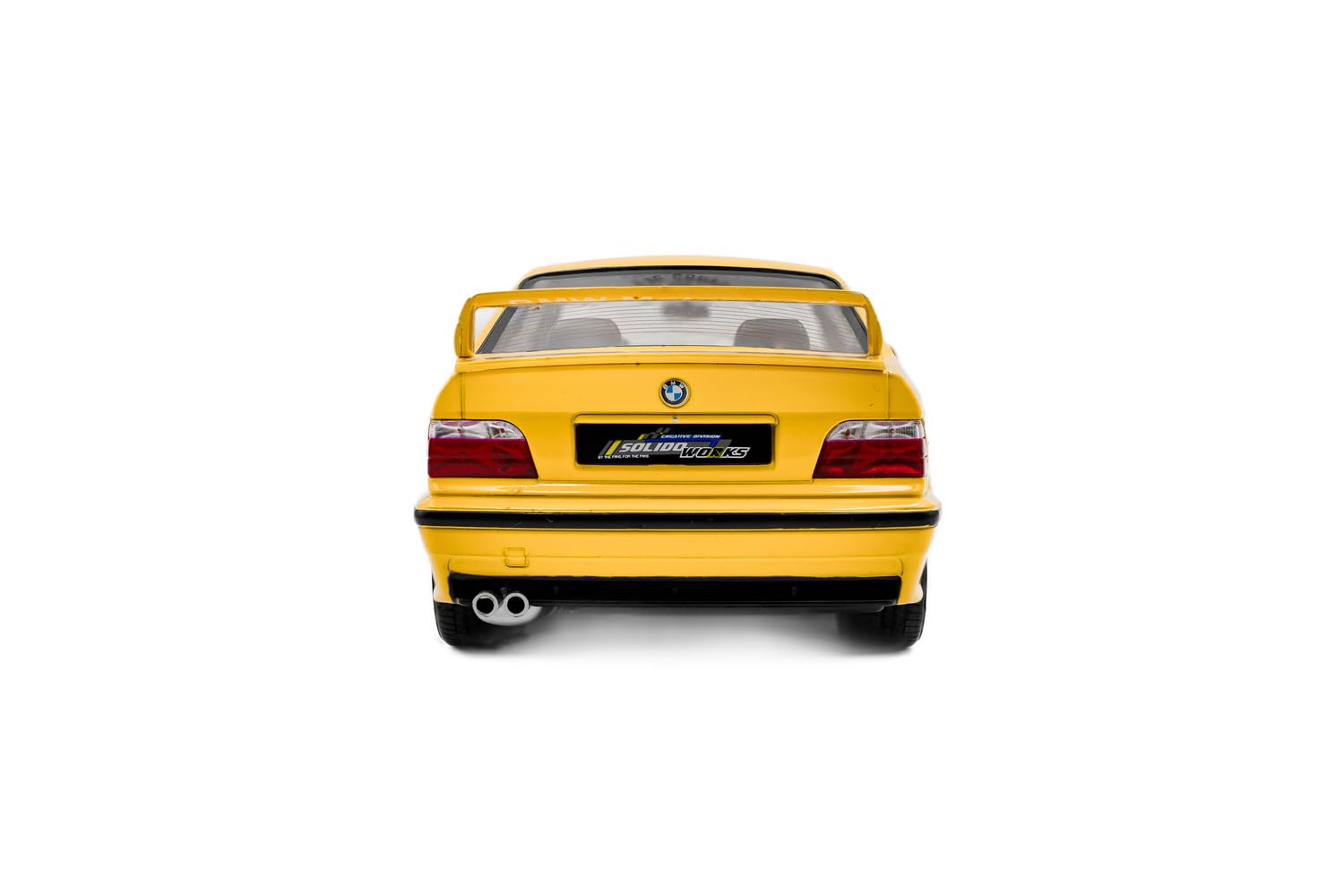 Solido BMW M3 Coupé 1991 1:18 Gelb | Detailgetreues Diecast Modellauto, Sportwagen-Klassiker, Coupé-Karosserie, für Automobil-Enthusiasten, Gelb