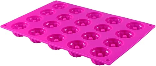 DOITOOL Molde de silicona para hornear 20 cavidades, molde de jalea Savarin Cake Stick Mold Mini Muffin Tin Chocolate Mold Tray Cupcake Mold para el