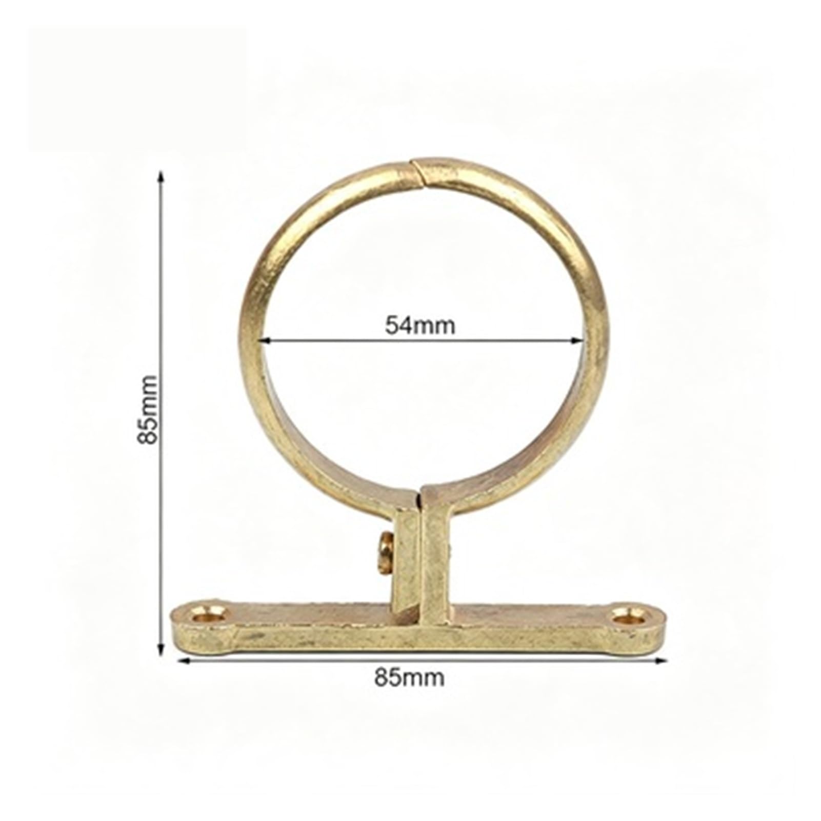 Collier Tuyau Laiton Support Mural, Base Plomberie