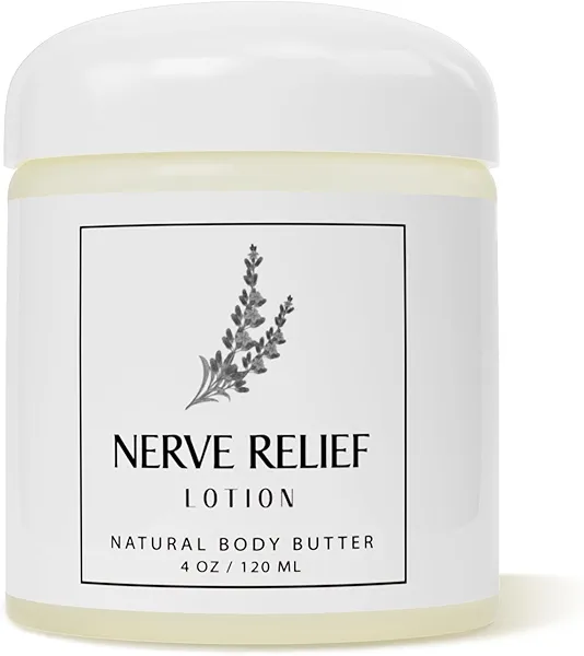Neuropathy Cream, Nerve Relief Lotion with Magnesium Chloride and Pure Ingredients for Feet and Hands Soothing Skin, Non-Greasy Lavender Scented Day or Night Use, 1 Pack