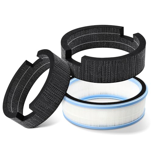 Image of 3 Pack Replacement Wick Filter for LEVOIT Sprout Evaporative Humidifier | H13 True HEPA Filter & 2 Humidifier Wick Filters. Model LEH-B381S.