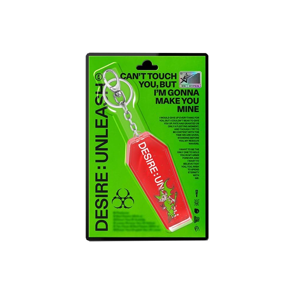 ENHYPEN DESIRE:UNLEASH 6th Mini Album KEYRING Ver., CD + Booklet +