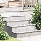 QUAHEAS 2 gradini per scale ad angolo retto, in alluminio, 90 x 30 cm, antiscivolo, autoadesivo, per interni ed esterni, con tappetino per gradini e protezione acustica