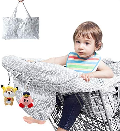 Housse Protection Caddie Bébé Avec Sangles - Tapis Chaise Haute Pliable 120x70cm