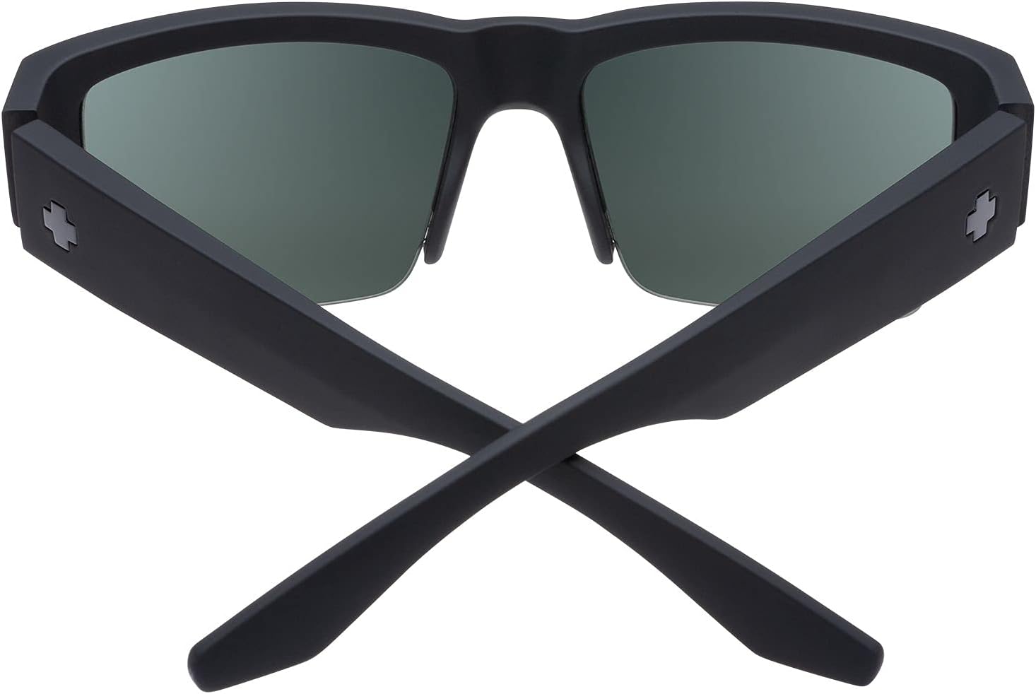 SPY Optic Cyrus 50/50, Square Semi-rimless Sunglasses, Color and Contrast Enhancing Lenses
