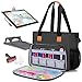 Luxja Sac de Transport pour Tablette Lumineuse A4 et Accessoires de Peinture au Diamant, Sac de Rangement pour Outils de Peinture de Diamant et Tablette Lumineuse (Sac Seulement), Noir