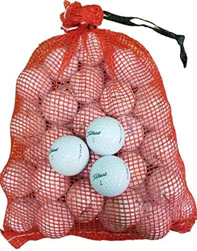 Titleist Bolas de golfe recicladas em saco de malha (pacote com 48)