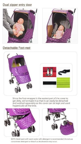 Manito Castle Alpha Stroller Weather Shield (Navy) #TOP2