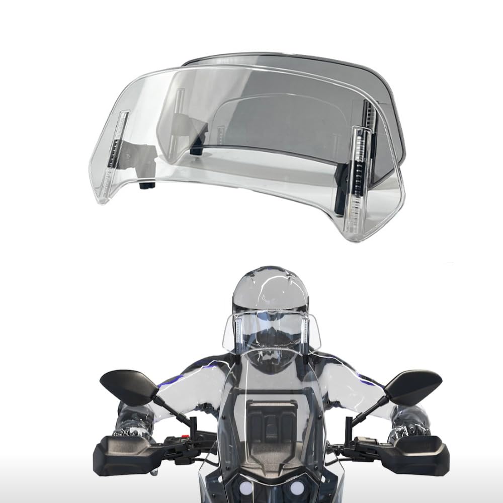 UMIXIRE Pour Moto Guzzi V85TT V 85 TT V85 TT 2019 2020 2021 2022 2023 Déflecteur Latéral De Pare-Brise De Moto Déflecteur De Vent Avant(Clear