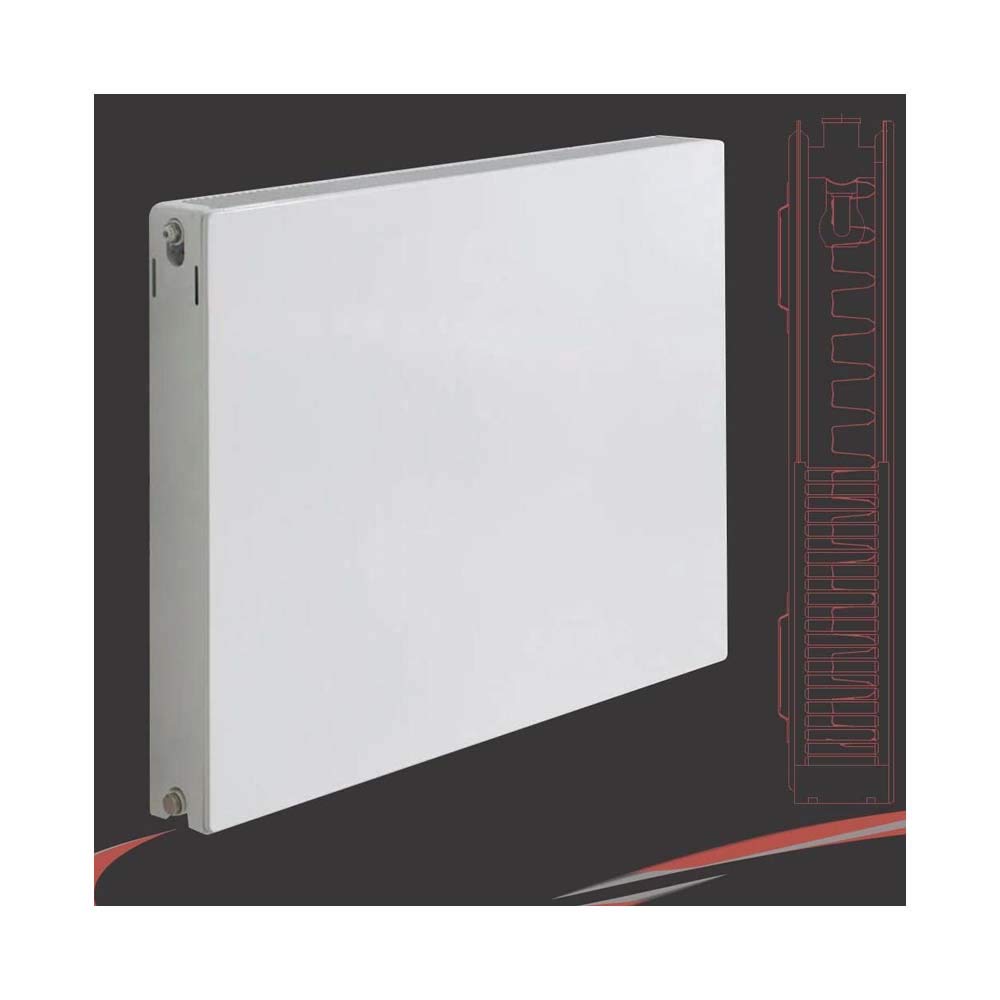 500mm(w) x 700mm(h) Ultraheat Planal TYPE 21 / P+ Flat Panel Horizontal White Radiator (Double Panel, Single Convector)