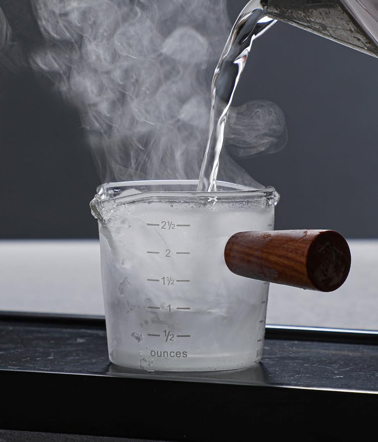 Edelstahl Kaffee Messbecher 100ml - Mit Doppelauslauf & 3 Skalen Für Präzision