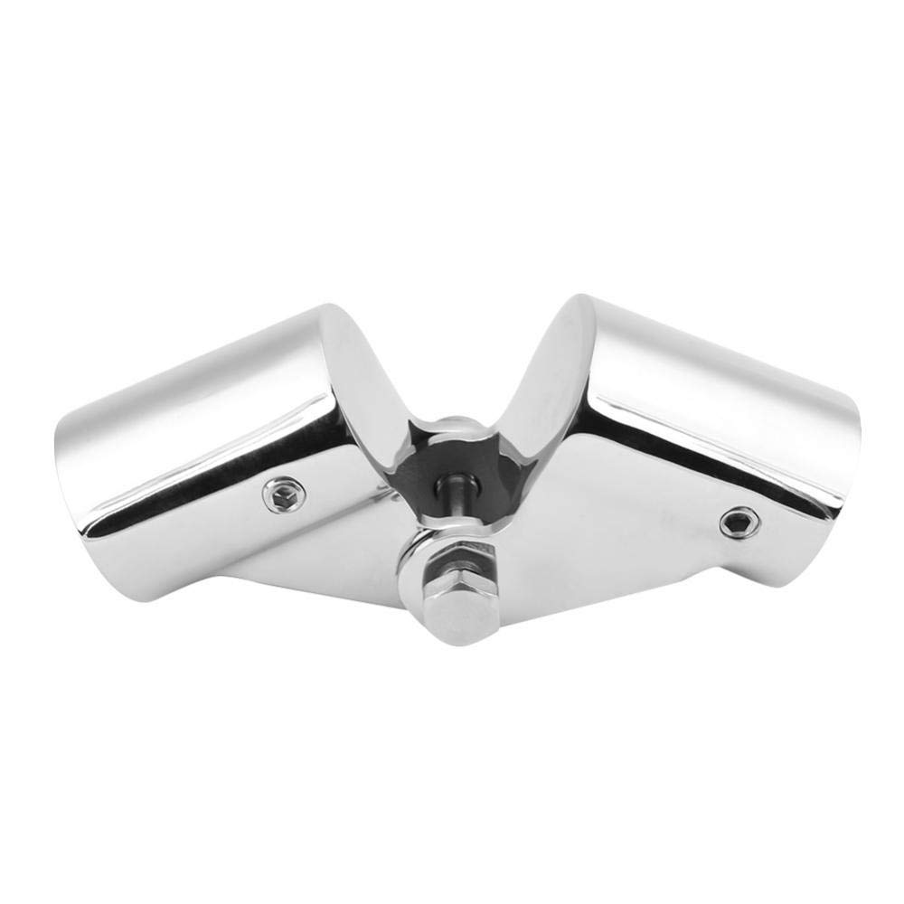 KIMISS Edelstahl Klappschwenkverbinder Bootsschiene Rohrfittings für Marine Yacht(25mm外径)