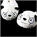 Novelty lovable Panda Household Winter Warm Soft Plush Antiskid Indoor Home Slippers