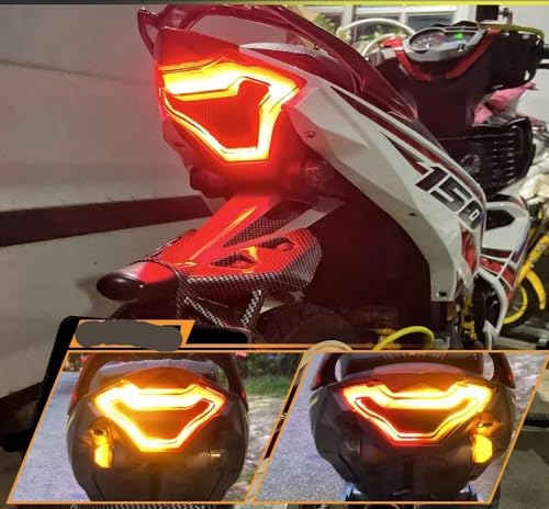 Luz trasera de motocicleta para rutas nocturnas seguras en modelos MT-07 R3 MT25 y R25 5