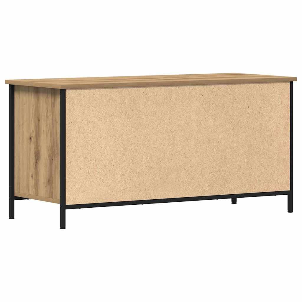vidaXL Szafka pod telewizor 100 x 40 x 50 cm dąb artisan | Sporo miejsca na Twoje media, Nowoczesny wygląd, który świetnie wpasuje się w każdy salon,