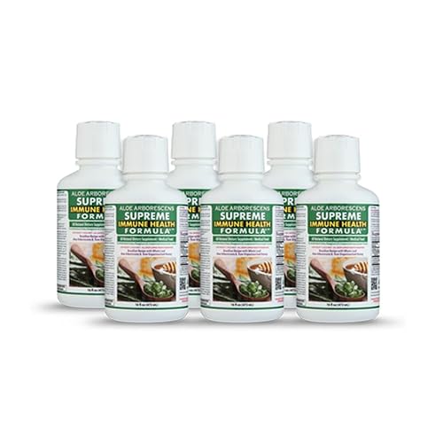 Aloe Arborescens - Supreme Immune Health Formula - for Healthy Immune System Function - Aloe Juice + Honey (6 Pack) Aloe Arborescens - Supreme Immune Health Formula - for Healthy Immune System Function - Aloe Juice + Honey (6 Pack)