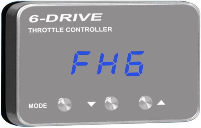 6-Drive Electronic Throttle Controller compatible for Honda Vezel HRV HR-V XR-V CR-V 2012-16 Fit 2014 Spirior 2015, Car Throttle Acceleration, Super-thin Blue Light Display