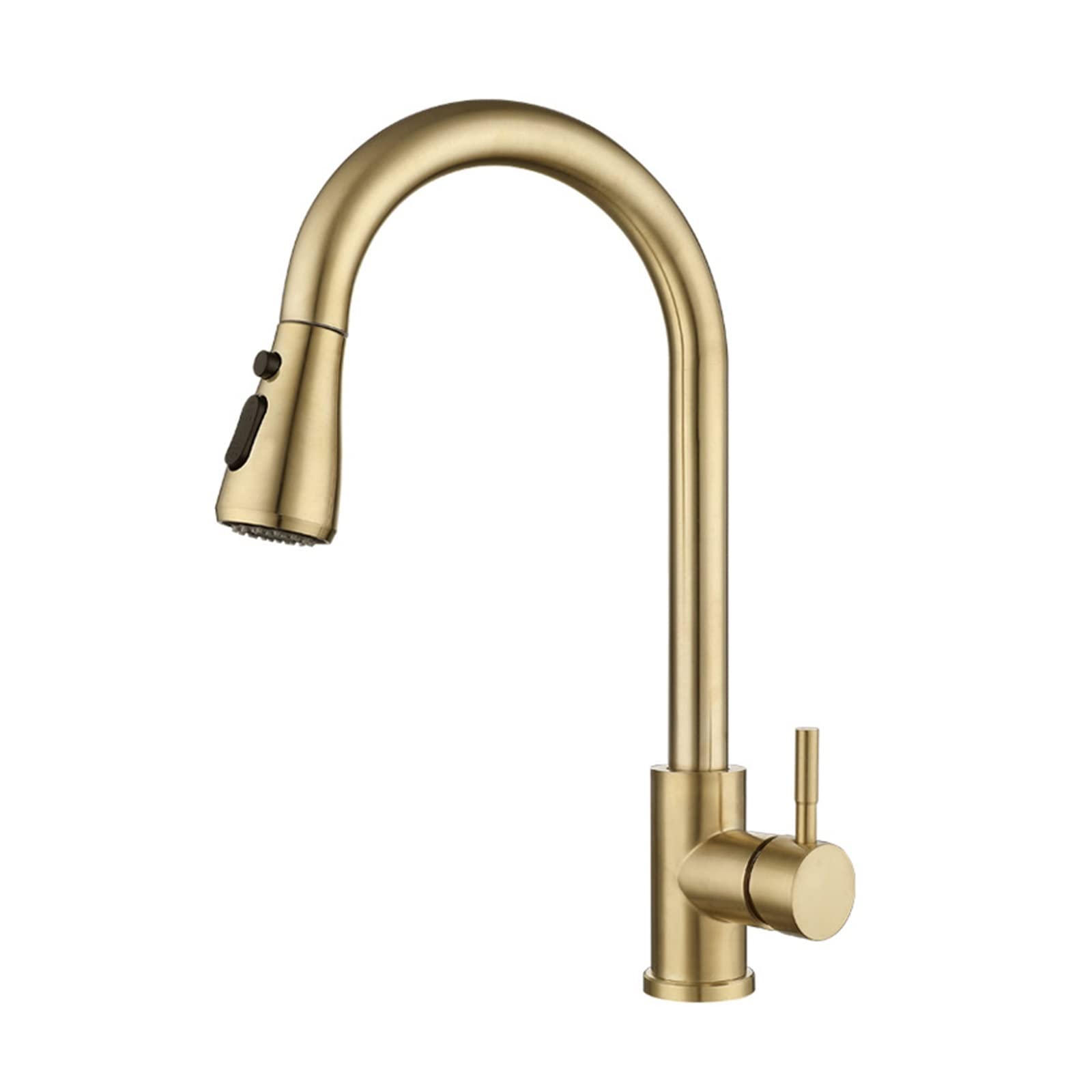 FCXWEVR Gold Pull Out Kitchen Faucet with Touch Control Sensor Brushed Nickel Mixer Tap Sensitive Touch Technology for Effortless Water Control Modern Kitchen Upgrade