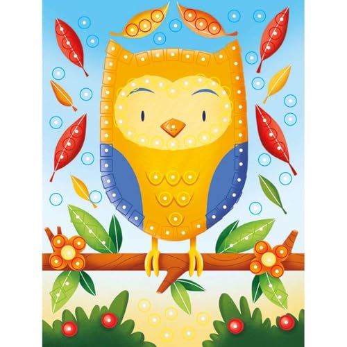 Quercetti Mosaic Pin Bosco, 300 Chiodini Colorati Per Bambini 5+, Giochi Montessori Crea Mosaici Con Illustrazioni, Regalo Bambina 5 Anni, Giochi Da Tavolo Bambini, Giochi Educativi 5 Anni - 8