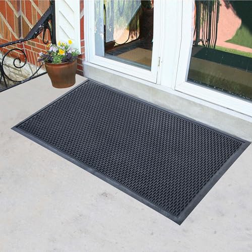 Image of Amerihome 3 Ft x 5 Ft Rubber Grill Mat