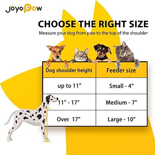 Joyopaw Elevated Dog Bowls, Bamboo Raised Dog Bowl For Large Dogs & Medium Dogs thumb #5