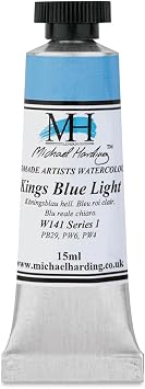Michael Harding Professional Watercolors - 15ml Tubes (King's Blue Light)