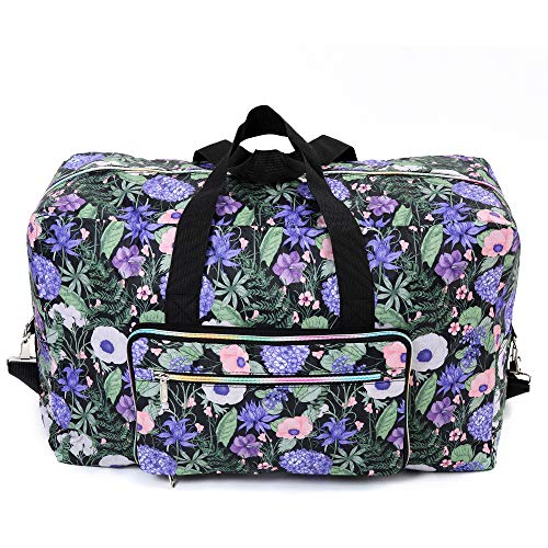 22" Foldable Large Travel Duffel Duffle Bag Sports Gym Tote Bag For Women Overnight Carryon Weekend Bag Shoulder Bag Water Resistant2