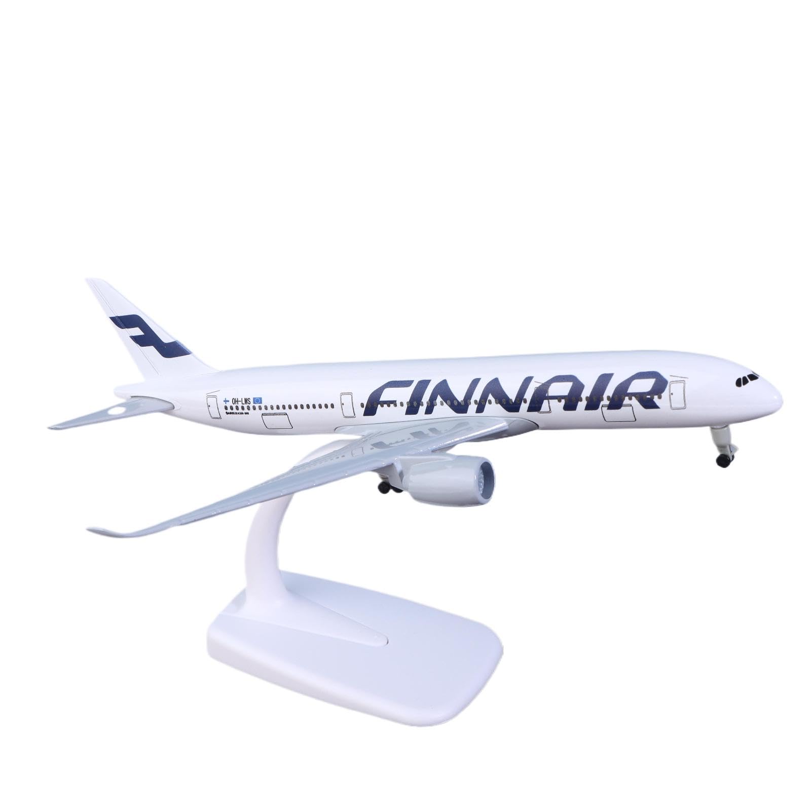 1 Set Alloy Metal Diecast Airplanes With Wheels 20CM A350 Finnair Airplane Kit Airbus 350 Finland Plane Model For Collection Gift