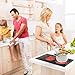 VBGK Electric Cooktop,12 Inch Built-in Radiant Electric Stove Top,110V 2100W 2 burner cooktop With 9 Heating Level, Timer & Kid Safety Lock, Sensor Touch Control 2 burner Induction Cooktop