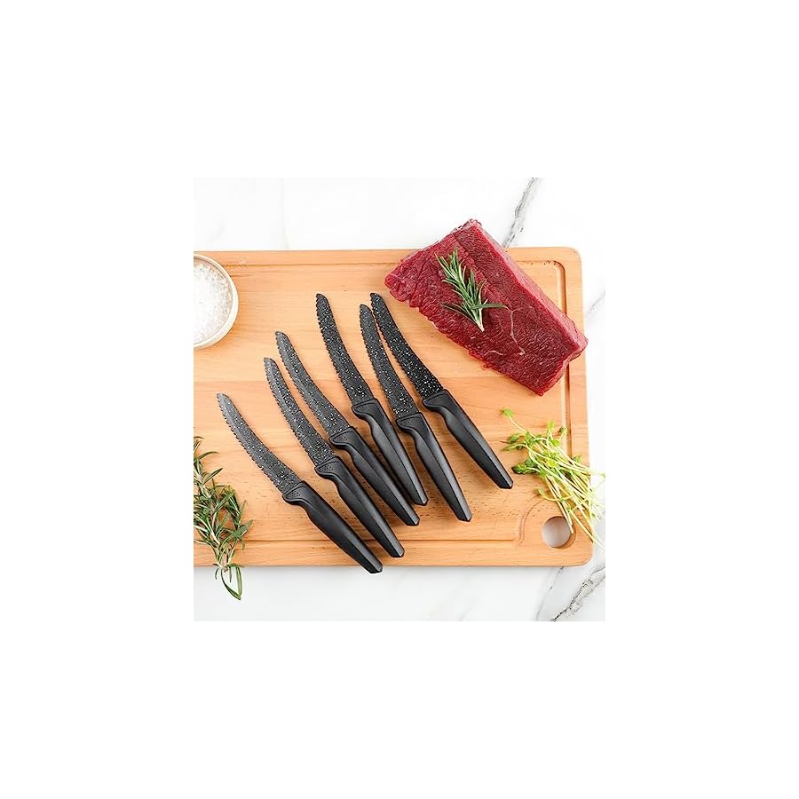 Black-Knife-Set-17-Piece-Kitchen-Knife-Sets-With-Block-Premium-Stainless-Steel-All-in-one-Practical-Ergonomic-Design-ABS-Handle-Super-Sharp-Chef-Knives-Set-for-Home-Wedding-Restaurant-Hotel Black Knife Set 17 Piece Kitchen Knife Sets With Block Premium Stainless Steel All in one Practical Ergonomic Design ABS Handle Super Sharp Chef Knives Set for Home Wedding Restaurant Hotel
