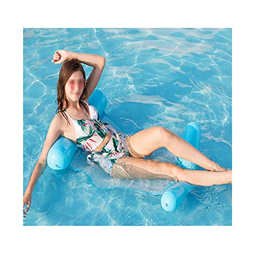 AXTMR Chaise Flottante Gonflable de Piscine Portable Adulte d'été 4 en 1, hamac d'eau de Fauteuil Piscine Gonflable Enfant de fête de Plage, Charge maximale 100 kg,style1 Cover