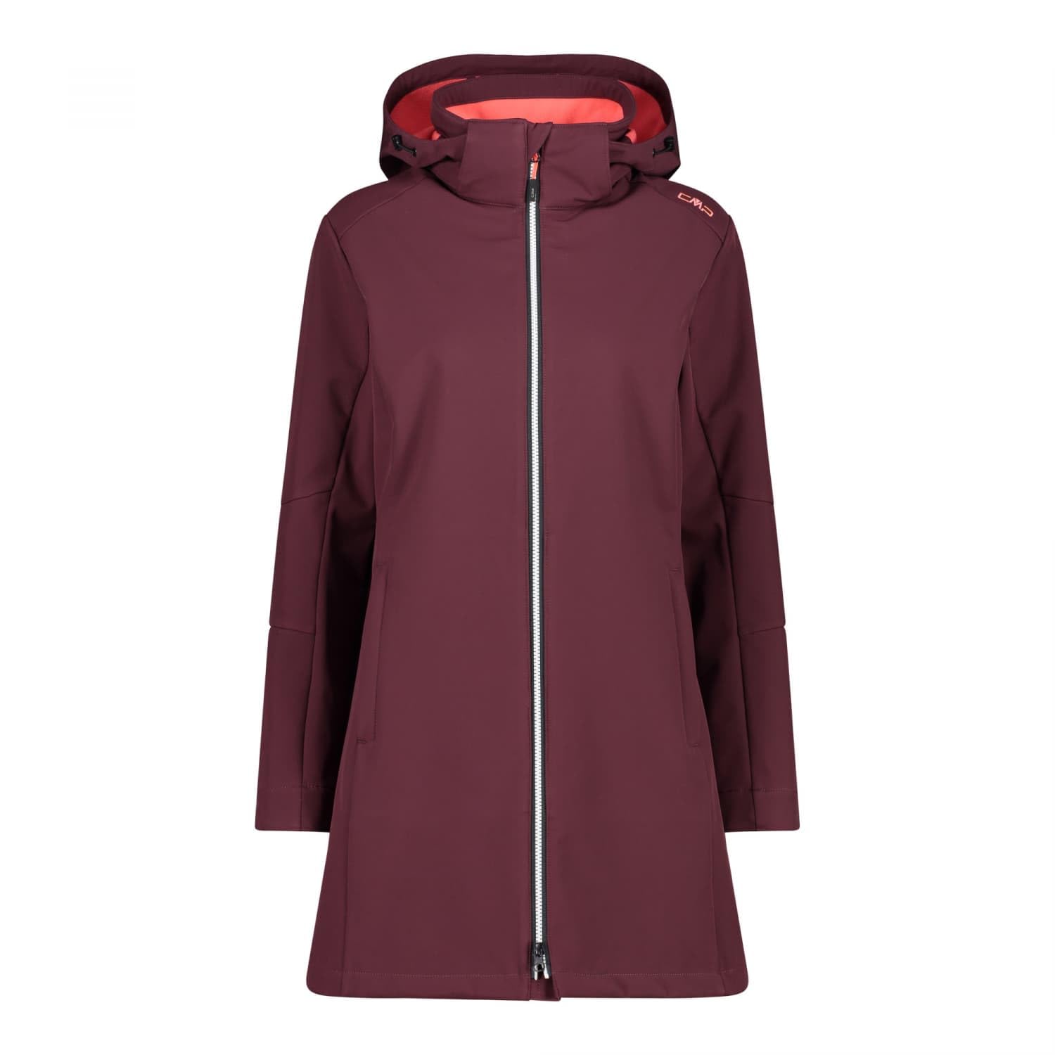 CMP - Woman Parka Zip Hood, Burgundy, XS