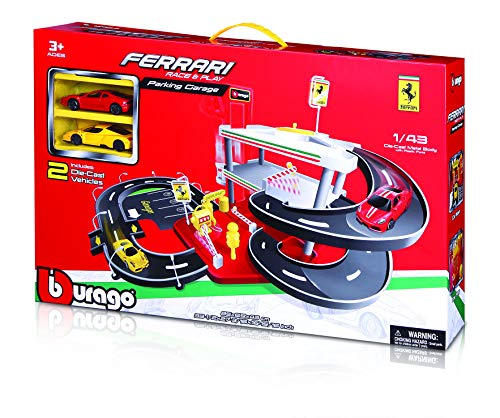 Bburago 15631204 - Bburago Ferrari Parking Garage inklusive 2 Autos, 1:43