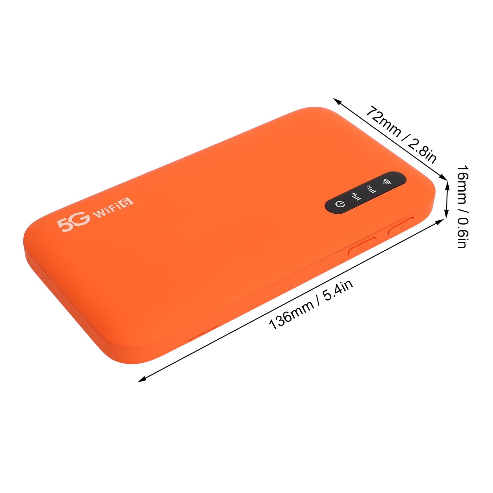 Hotspot Mobile 5G, Durata della Batteria 6100 MAh | Router portatile da viaggio, connettività dual band, grado di protezione IP67, supporta 16 dispositivi