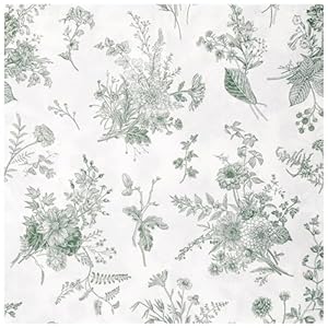 Elyxio Floral Beverage Napkins Salbeigrün 100 Stück